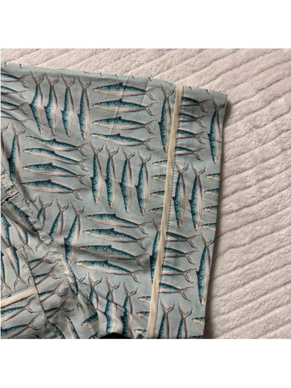 Zara Mint Green Patterned Tie-Front Crop Top - Picture 11 of 12